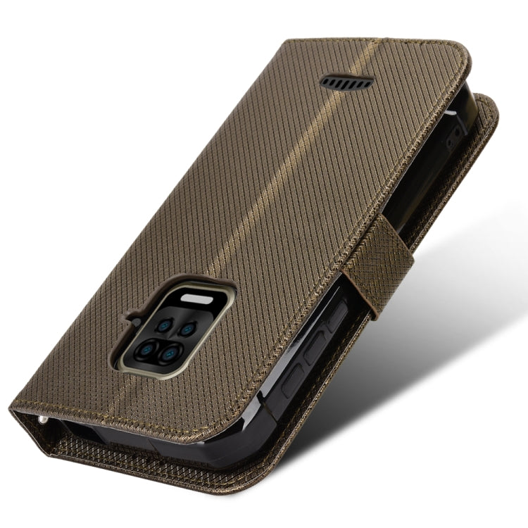 For Doogee S59 / S59 Pro Diamond Texture Leather Phone Case(Brown) - Doogee Cases by buy2fix | Online Shopping UK | buy2fix