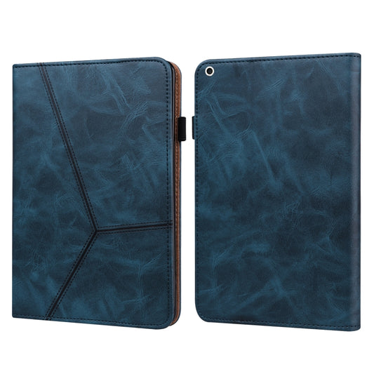Solid Color Embossed Striped Smart Leather Case For iPad 10.2 2019 / Pro 10.5 inch(Blue) - iPad Pro 10.5 inch Cases by buy2fix | Online Shopping UK | buy2fix