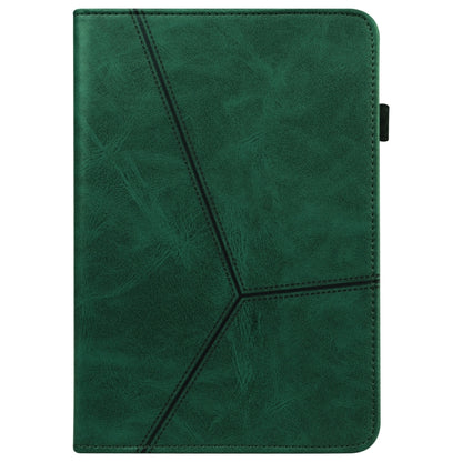 Solid Color Embossed Striped Smart Leather Case For iPad 10.2 2019 / Pro 10.5 inch(Green) - iPad Pro 10.5 inch Cases by buy2fix | Online Shopping UK | buy2fix
