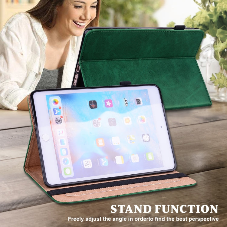 Solid Color Embossed Striped Smart Leather Case For iPad 10.2 2019 / Pro 10.5 inch(Green) - iPad Pro 10.5 inch Cases by buy2fix | Online Shopping UK | buy2fix