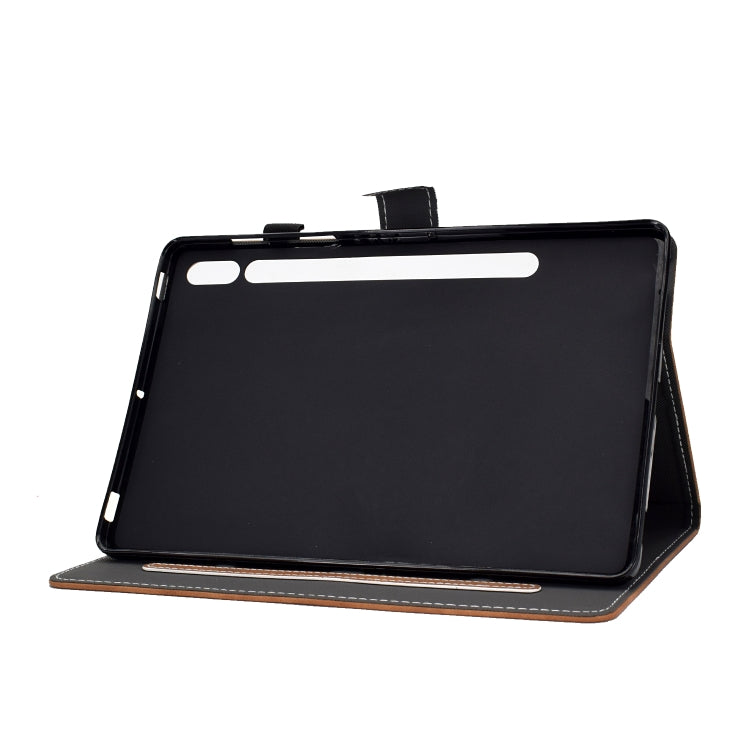 For Samsung Galaxy Tab S8 / S7 Cowhide Texture Smart Leather Tablet Case(Brown) by buy2fix