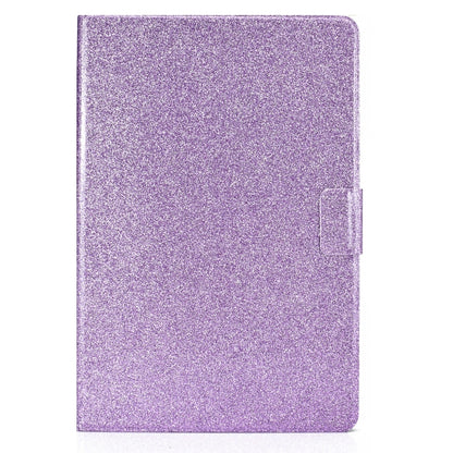 For Samsung Galaxy Tab S8 / S7 Varnish Glitter Powder Smart Leather Tablet Case(Purple) by buy2fix