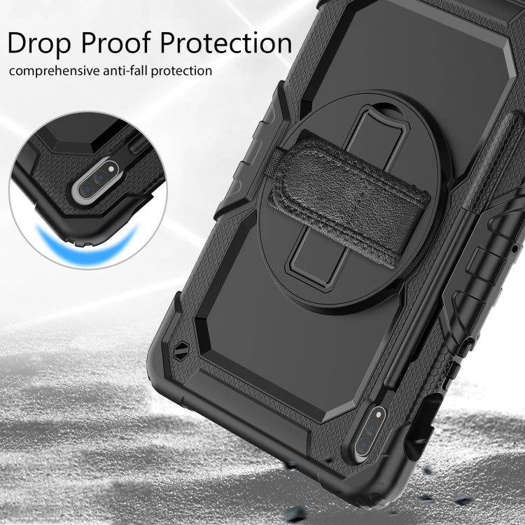 For Samsung Galaxy Tab S8 11 inch SM-X700 Silicone + PC Tablet Case(Black) by buy2fix