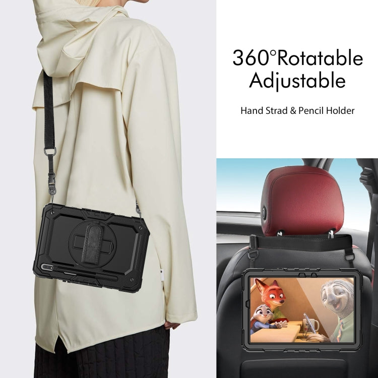 For Samsung Galaxy Tab S8 11 inch SM-X700 Silicone + PC Tablet Case(Black) by buy2fix