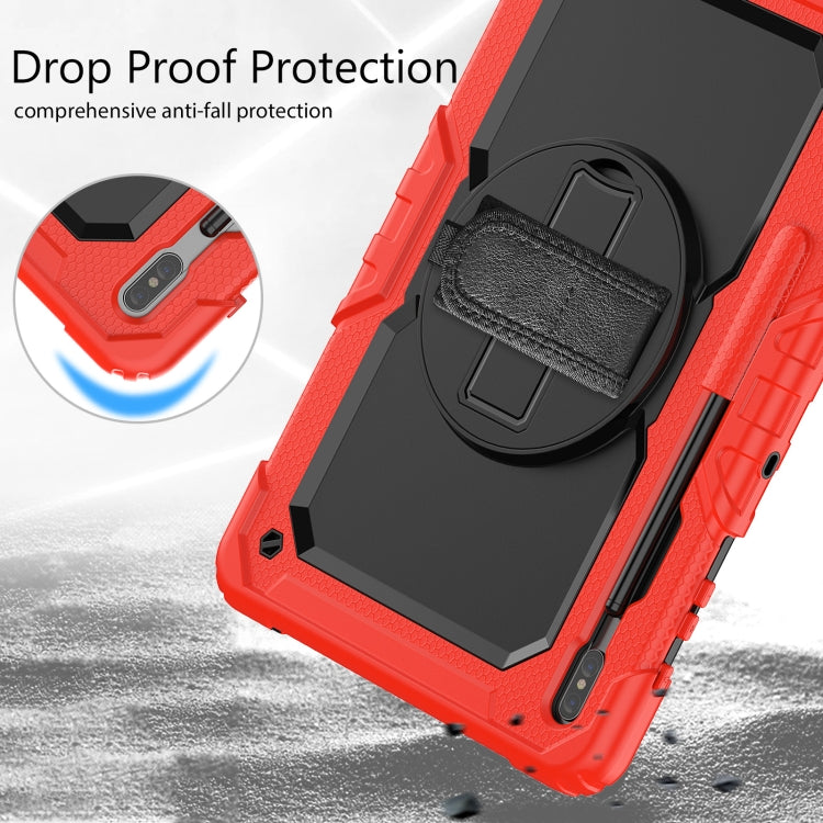 For Samsung Galaxy Tab S8+ 12.4 inch SM-X800 Silicone + PC Tablet Case(Red+Black) by buy2fix