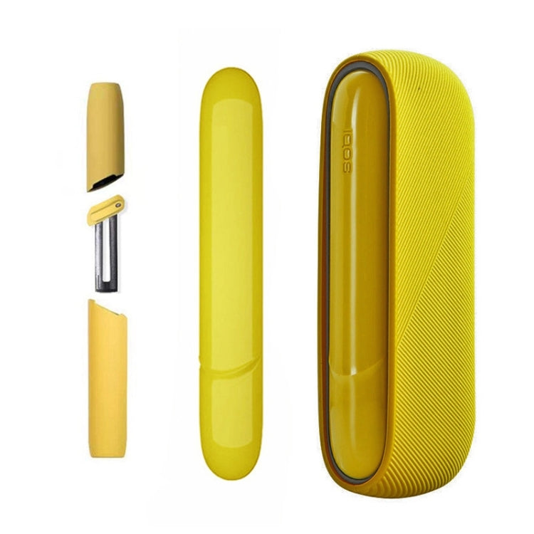 3 in 1 Cigarette Shell + Side Cover + Silicone Case for IQO 3.0 / 3.0 DUO(Yellow) - E Cigarette Accessories by buy2fix | Online Shopping UK | buy2fix