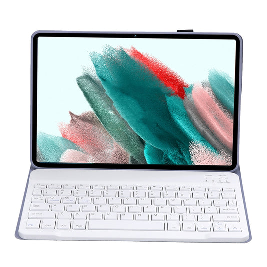 A08 Candy Color Ultra Thin Bluetooth Keyboard Leather Case For Samsung Galaxy Tab A8 10.5 2021 SM-X200 / SM-X205(Purple) by buy2fix