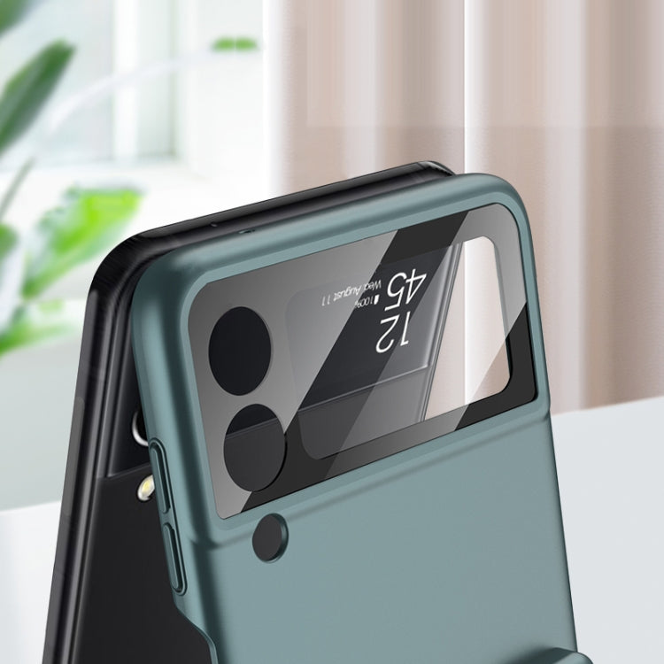 For Samsung Galaxy Z Flip3 5G GKK Integrated Ultra-thin Full Coverage Phone Flip Case with Pen(Pink) - Galaxy Phone Cases by GKK | Online Shopping UK | buy2fix