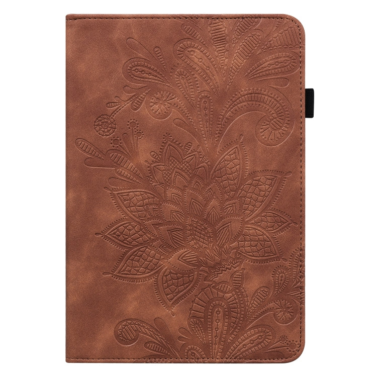 For iPad Pro 11 2022 / 2021 / Air 2020 10.9 Lace Flower Embossing Pattern Leather Tablet Case (Brown) - iPad Pro 11 (2022/2021) Cases by buy2fix | Online Shopping UK | buy2fix