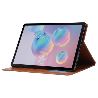 For Samsung Galaxy Tab S8+ X800 Knead Skin Texture Flip Tablet Leather Case(Wine Red) by buy2fix