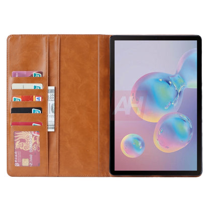 For Samsung Galaxy Tab S8+ X800 Knead Skin Texture Flip Tablet Leather Case(Wine Red) by buy2fix