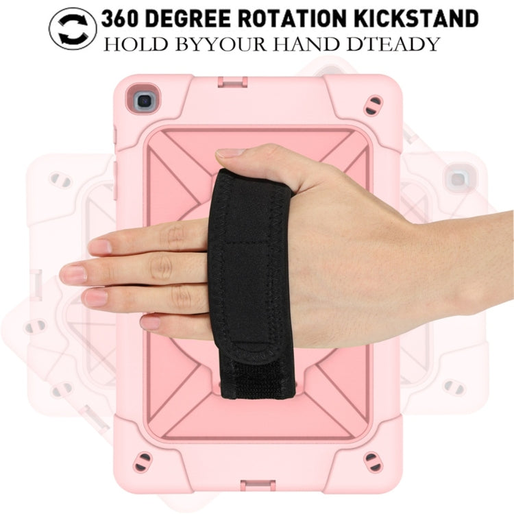 For Galaxy Tab A 10.1 (2019) T510 Contrast Color Silicone + PC Combination Case with Holder(Rose Gold) - Tab A 10.1 (2019) T510 / T515 by buy2fix | Online Shopping UK | buy2fix