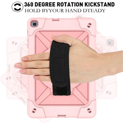 For Galaxy Tab A 10.1 (2019) T510 Contrast Color Silicone + PC Combination Case with Holder(Rose Gold) - Tab A 10.1 (2019) T510 / T515 by buy2fix | Online Shopping UK | buy2fix