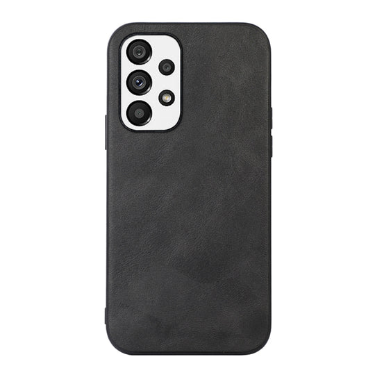 For Samsung Galaxy A33 5G Cowhide Texture PU Phone Case(Black)
