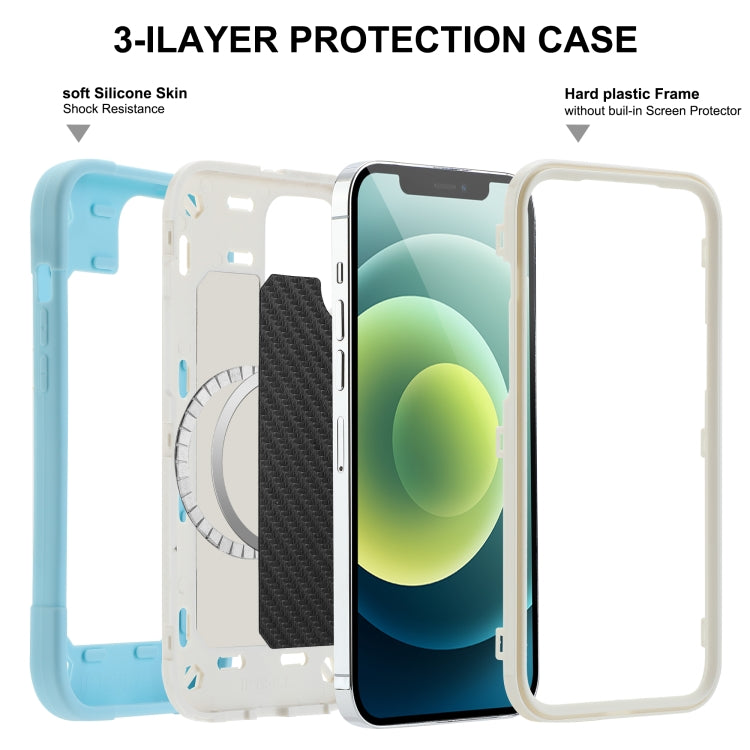 For iPhone 12 Pro Max Colorful Magsafe Magnetic Phone Case(Ice Blue) - iPhone 12 Pro Max Cases by buy2fix | Online Shopping UK | buy2fix