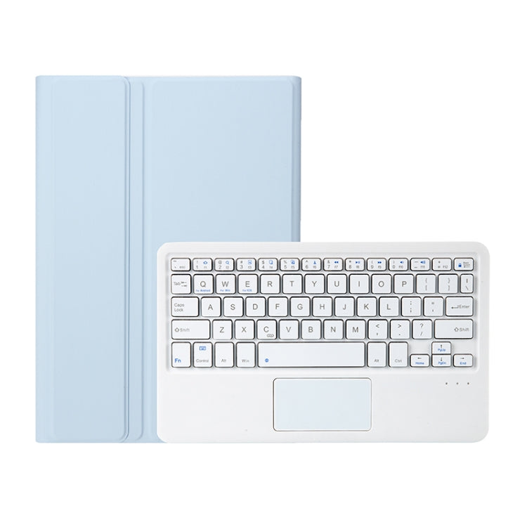 A08-A Candy Color Bluetooth Keyboard Leather Case with Touchpad For Samsung Galaxy Tab A8 2021 SM-X205 / SM-X200(White Ice) - Samsung Keyboard by buy2fix | Online Shopping UK | buy2fix