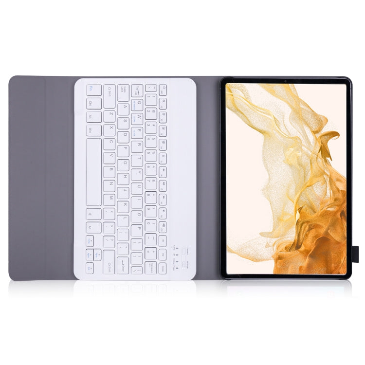 A700 Ultra-thin Bluetooth Keyboard Leather Case For Samsung Galaxy Tab S8 11 inch SM-X700 / SM-X706(Gold) - Samsung Keyboard by buy2fix | Online Shopping UK | buy2fix