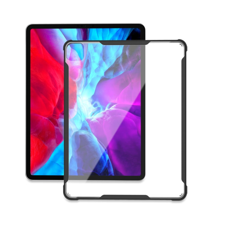 For iPad Pro 12.9 inch 2020 PC+TPU Transparent Shockproof Tablet Case(Black) - iPad Pro 12.9 (2020) Cases by buy2fix | Online Shopping UK | buy2fix