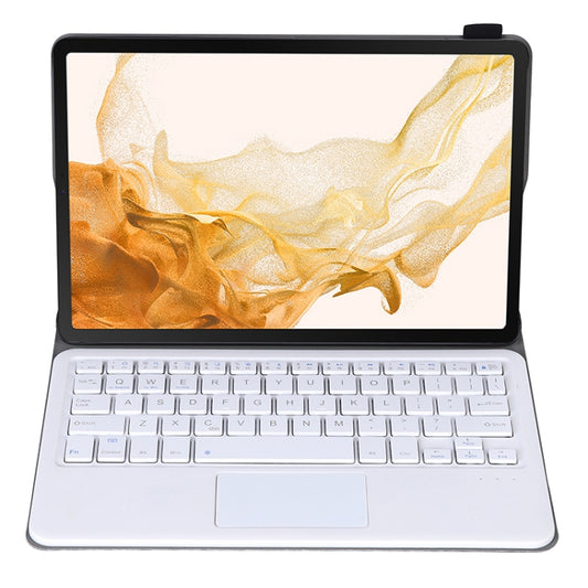 A700-A Ultra-thin Bluetooth Keyboard Leather Case with Touchpad For Samsung Galaxy Tab S8 11 inch SM-X700 / SM-X706(Gold) by buy2fix
