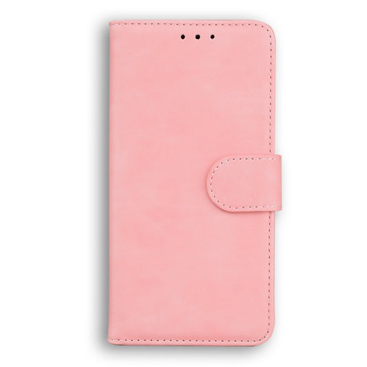 For Blackview A60 Pro Skin Feel Pure Color Flip Leather Phone Case(Pink) by buy2fix