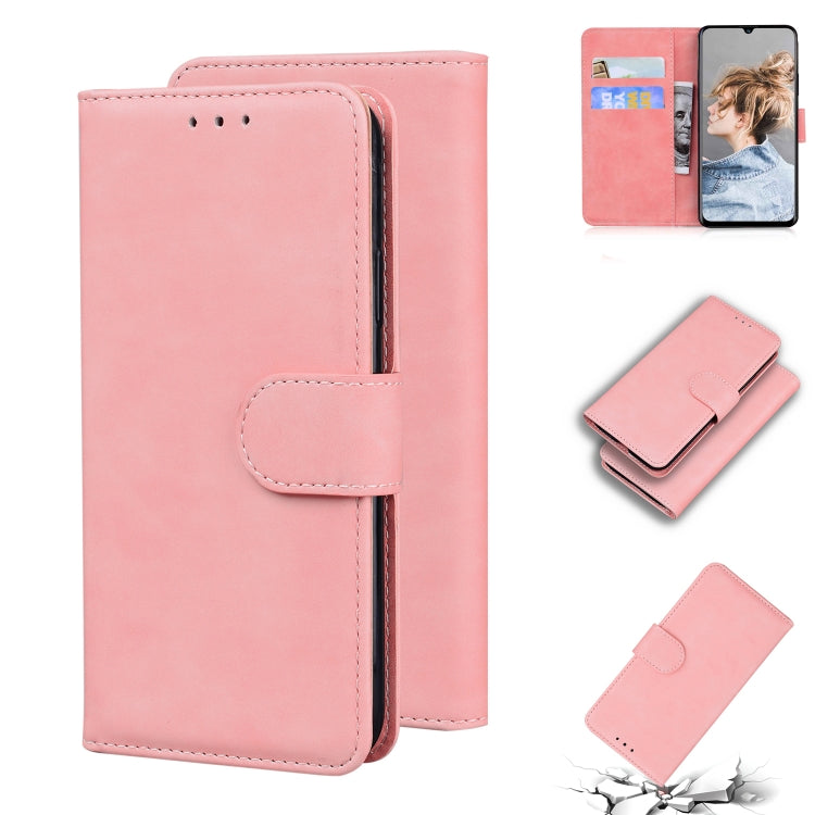 For Blackview A80 Skin Feel Pure Color Flip Leather Phone Case(Pink) - More Brand by buy2fix | Online Shopping UK | buy2fix