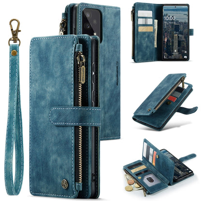 For Samsung Galaxy A53 5G CaseMe C30 Multifunctional Phone Leather Case with Holder & Card Slot & Wallet(Blue) - Galaxy Phone Cases by CaseMe | Online Shopping UK | buy2fix