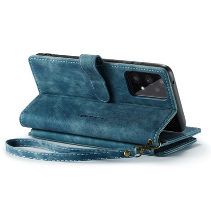 For Samsung Galaxy A53 5G CaseMe C30 Multifunctional Phone Leather Case with Holder & Card Slot & Wallet(Blue) - Galaxy Phone Cases by CaseMe | Online Shopping UK | buy2fix