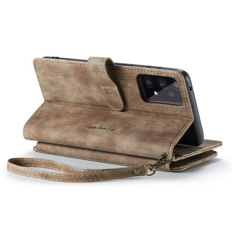 For Samsung Galaxy A53 5G CaseMe C30 Multifunctional Phone Leather Case with Holder & Card Slot & Wallet(Brown) - Galaxy Phone Cases by CaseMe | Online Shopping UK | buy2fix