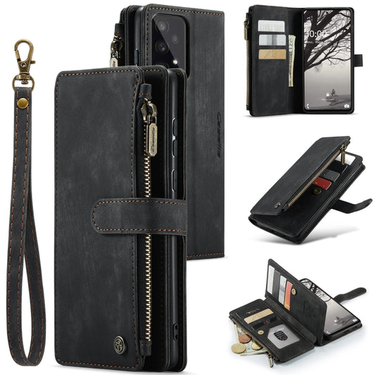For Samsung Galaxy A53 5G CaseMe C30 Multifunctional Phone Leather Case with Holder & Card Slot & Wallet(Black) - Galaxy Phone Cases by CaseMe | Online Shopping UK | buy2fix