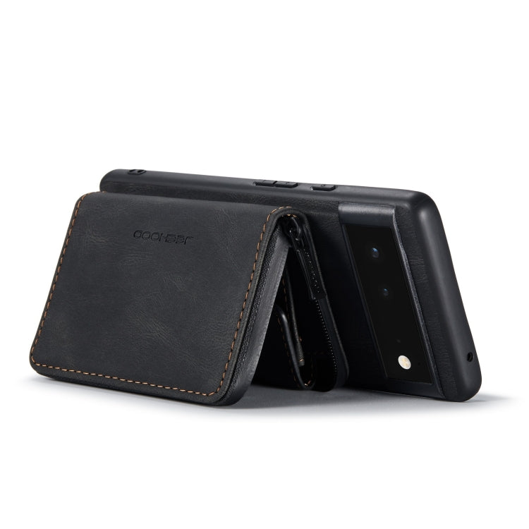 For Google Pixel 7 Pro 5G JEEHOOD Magnetic Zipper Wallet Phone Leather Case(Black) - Google Cases by JEEHOOD | Online Shopping UK | buy2fix