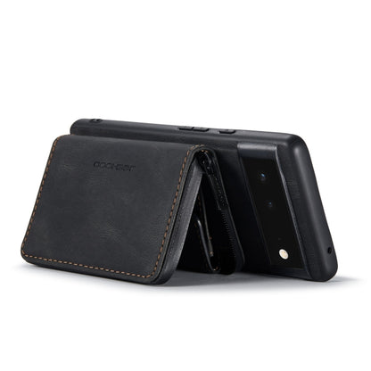 For Google Pixel 7 Pro 5G JEEHOOD Magnetic Zipper Wallet Phone Leather Case(Black) - Google Cases by JEEHOOD | Online Shopping UK | buy2fix