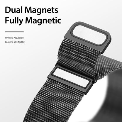 DUX DUCIS Milanese Watchband For Apple Watch Series 9&8&7 41mm / SE 3&SE 2&6&SE&5&4 40mm / 3&2&1 38mm(Black) - Watch Bands by DUX DUCIS | Online Shopping UK | buy2fix