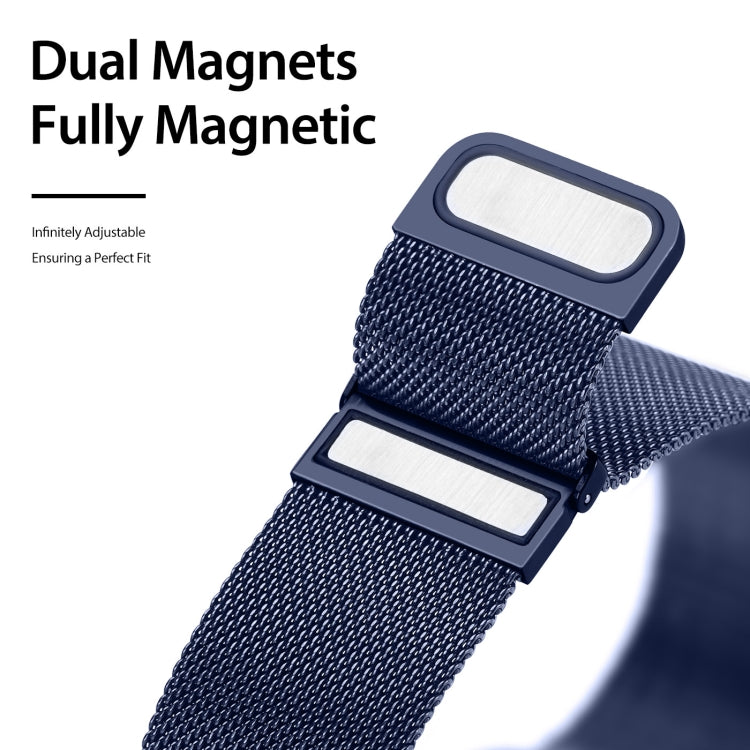 DUX DUCIS Milanese Watchband For Apple Watch Series 9&8&7 41mm / SE 3&SE 2&6&SE&5&4 40mm / 3&2&1 38mm(Blue) - Watch Bands by DUX DUCIS | Online Shopping UK | buy2fix