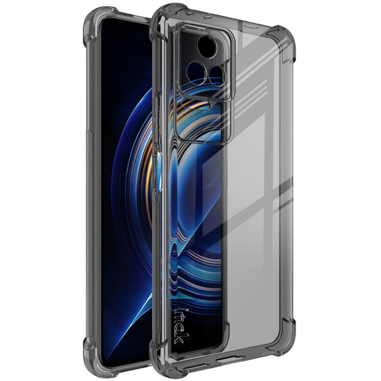 For Xiaomi Redmi K50 / K50 Pro 5G imak TPU Phone Case with Screen Protector(Transparent Black) - Xiaomi Cases by imak | Online Shopping UK | buy2fix