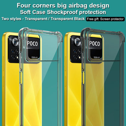 For Xiaomi Poco X4 Pro 5G Global imak TPU Phone Case with Screen Protector(Transparent) - Xiaomi Cases by imak | Online Shopping UK | buy2fix