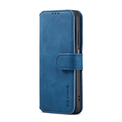 For Samsung Galaxy A13 5G DG.MING Retro Oil Edge Flip Leather Phone Case(Blue) - Galaxy Phone Cases by DG.MING | Online Shopping UK | buy2fix