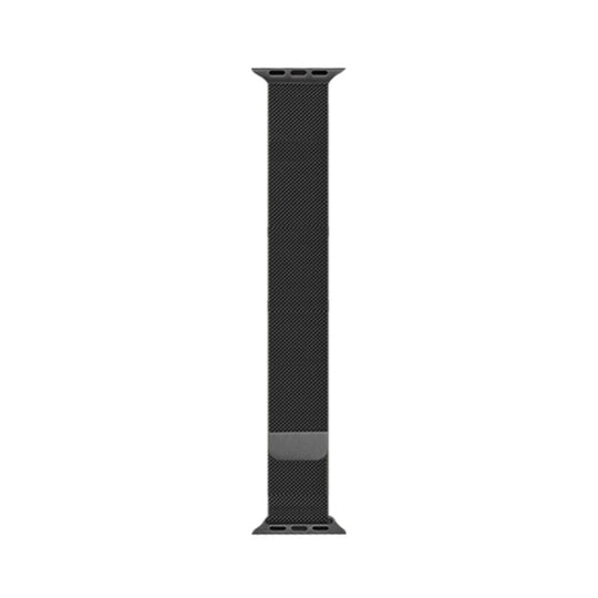 For Apple Watch Series 7 45mm / 6 & SE & 5 & 4 44mm / 3 & 2 & 1 42mm Mutural Milanese Stainless Steel Watch Band(Black)