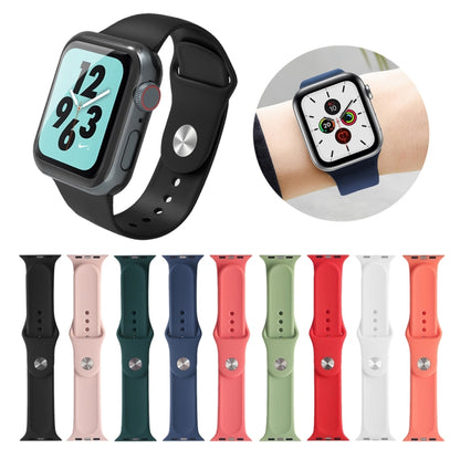 For Apple Watch Ultra 49mm&Watch Ultra 2 49mm / Series 9&8&7 45mm / SE 3&SE 2&6&SE&5&4 44mm / 3&2&1 42mm Mutural Liquid Silicone Watch Band(Pink) - Watch Bands by Mutural | Online Shopping UK | buy2fix