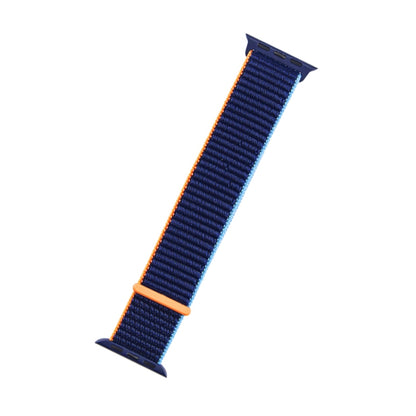 For Apple Watch Apple Watch Ultra 49mm&Watch Ultra 2 49mm / Series 9&8&7 45mm / SE 3&SE 2&6&SE&5&4 44mm / 3&2&1 42mm Mutural Nylon Watch Band(Dark Navy Blue) - Watch Bands by buy2fix | Online Shopping UK | buy2fix