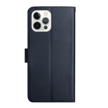 For iPhone 13 Pro Max Genuine Leather Fingerprint-proof Horizontal Flip Phone Case (Blue) - iPhone 13 Pro Max Cases by buy2fix | Online Shopping UK | buy2fix