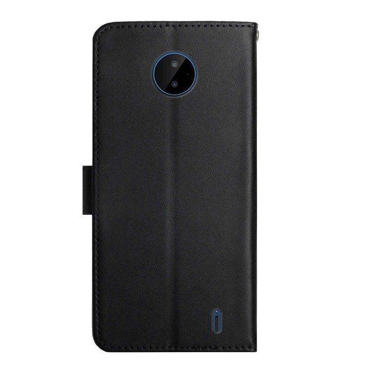 For Nokia C10 / C20 Genuine Leather Fingerprint-proof Horizontal Flip Phone Case(Black) - Nokia Cases by buy2fix | Online Shopping UK | buy2fix