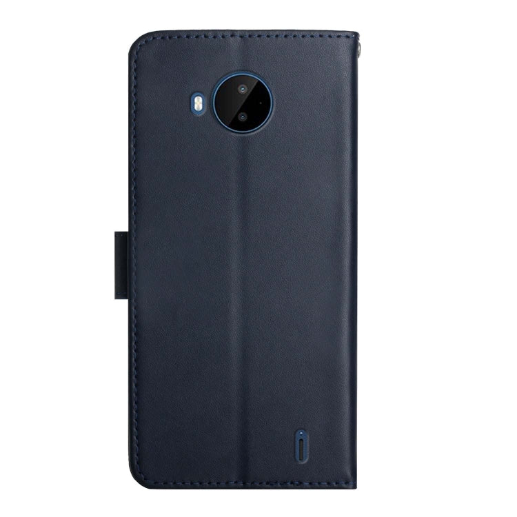 For Nokia C20 Plus Genuine Leather Fingerprint-proof Horizontal Flip Phone Case(Blue) - Nokia Cases by buy2fix | Online Shopping UK | buy2fix