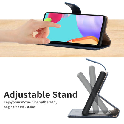 For Nokia C20 Plus Genuine Leather Fingerprint-proof Horizontal Flip Phone Case(Blue) - Nokia Cases by buy2fix | Online Shopping UK | buy2fix