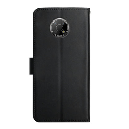 For Nokia G300 Genuine Leather Fingerprint-proof Horizontal Flip Phone Case(Black) - Nokia Cases by buy2fix | Online Shopping UK | buy2fix