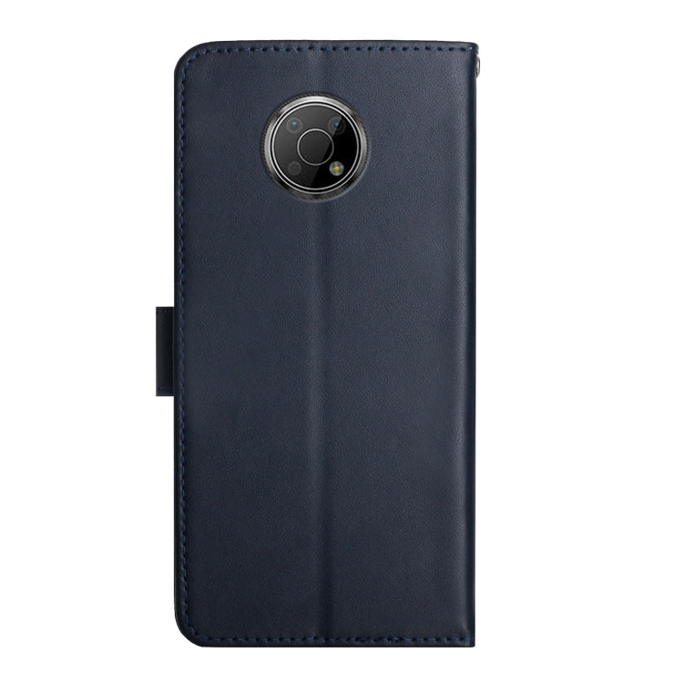 For Nokia G300 Genuine Leather Fingerprint-proof Horizontal Flip Phone Case(Blue) - Nokia Cases by buy2fix | Online Shopping UK | buy2fix