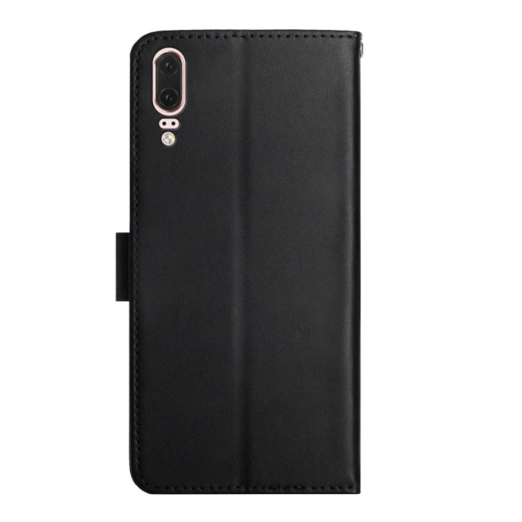 For Huawei P20 Genuine Leather Fingerprint-proof Horizontal Flip Phone Case(Black) - Huawei Cases by buy2fix | Online Shopping UK | buy2fix