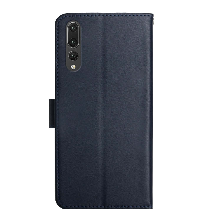 For Huawei P20 Pro Genuine Leather Fingerprint-proof Horizontal Flip Phone Case(Blue) - Huawei Cases by buy2fix | Online Shopping UK | buy2fix