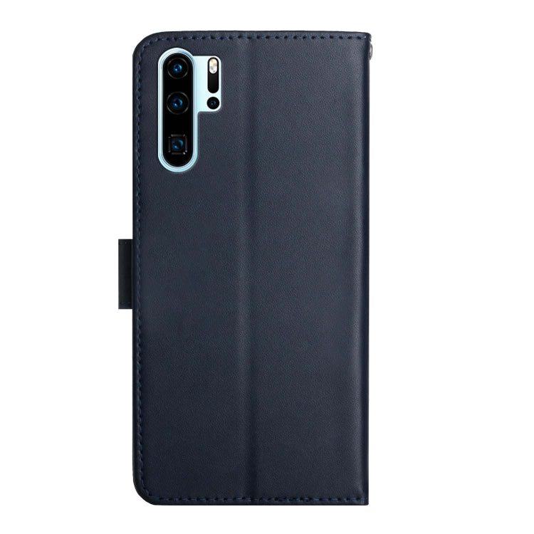 For Huawei P30 Pro Genuine Leather Fingerprint-proof Horizontal Flip Phone Case(Blue) - Huawei Cases by buy2fix | Online Shopping UK | buy2fix