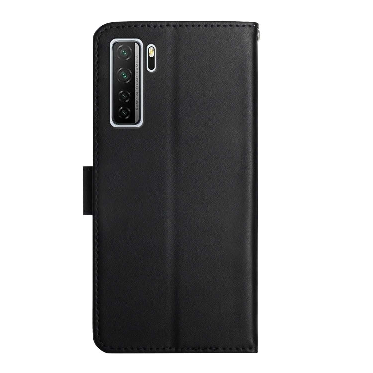 For Huawei P40 Lite 5G Genuine Leather Fingerprint-proof Horizontal Flip Phone Case(Black) - Huawei Cases by buy2fix | Online Shopping UK | buy2fix