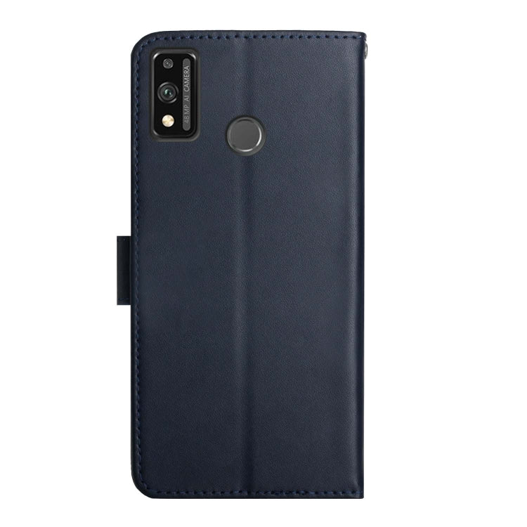 For Honor 9X Lite Genuine Leather Fingerprint-proof Horizontal Flip Phone Case(Blue) - Huawei Cases by buy2fix | Online Shopping UK | buy2fix